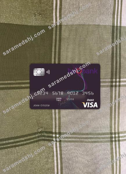Belgium Beobank visa card photolook front